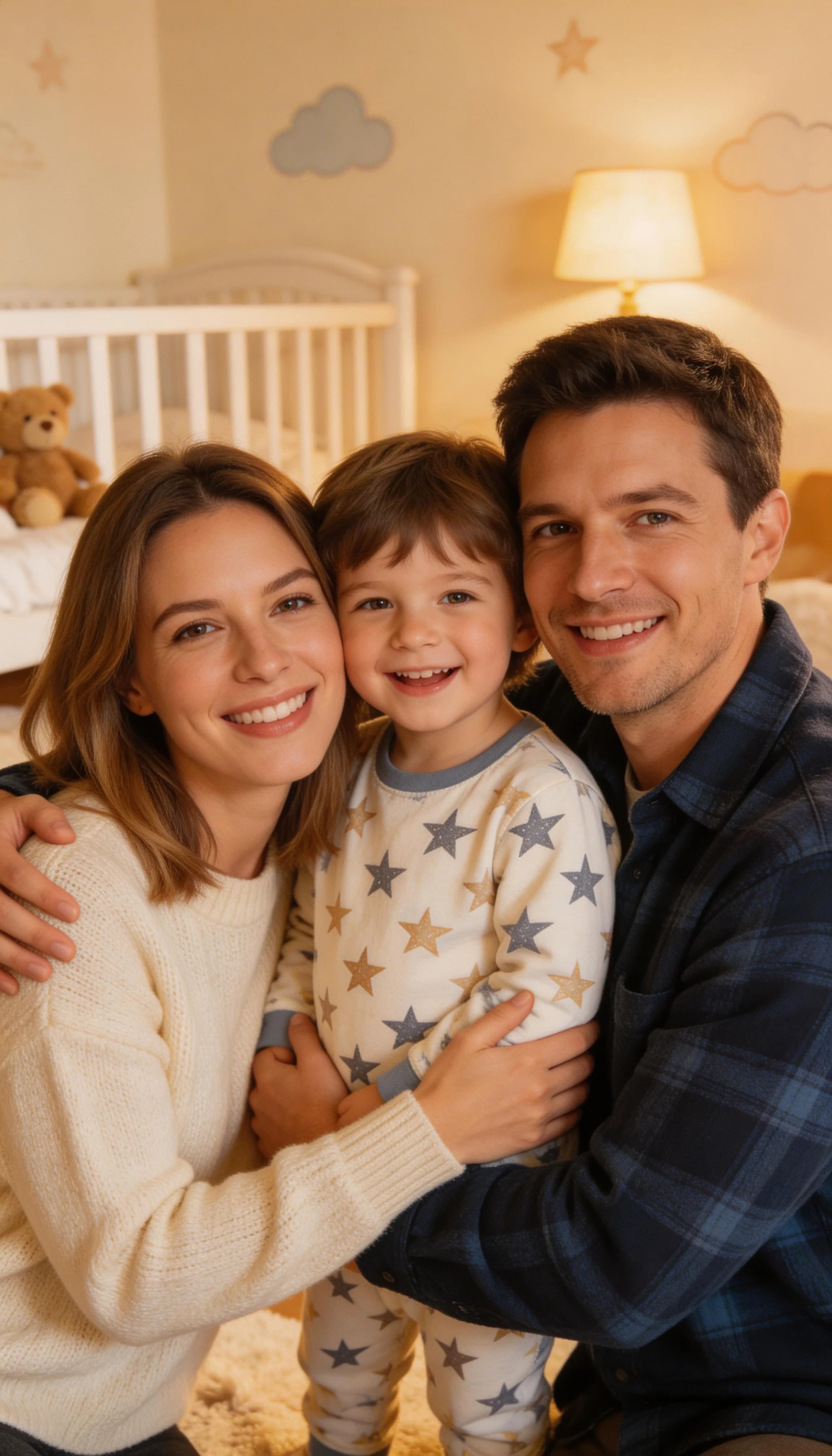 Happy parents with baby 5