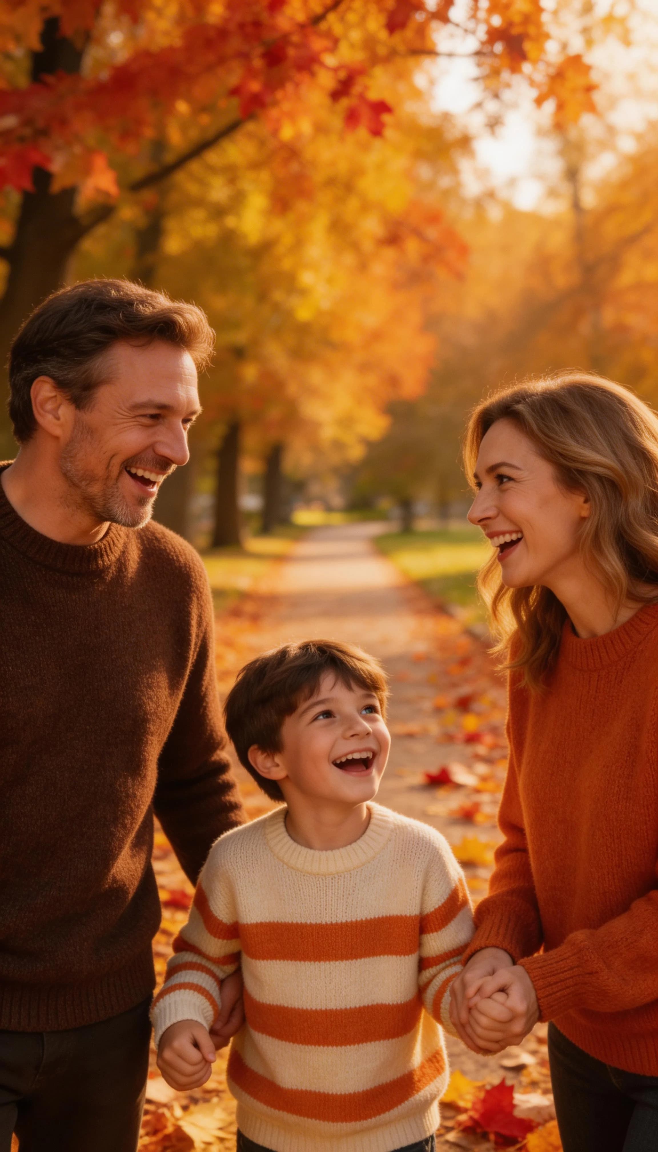 Happy parents with baby 12