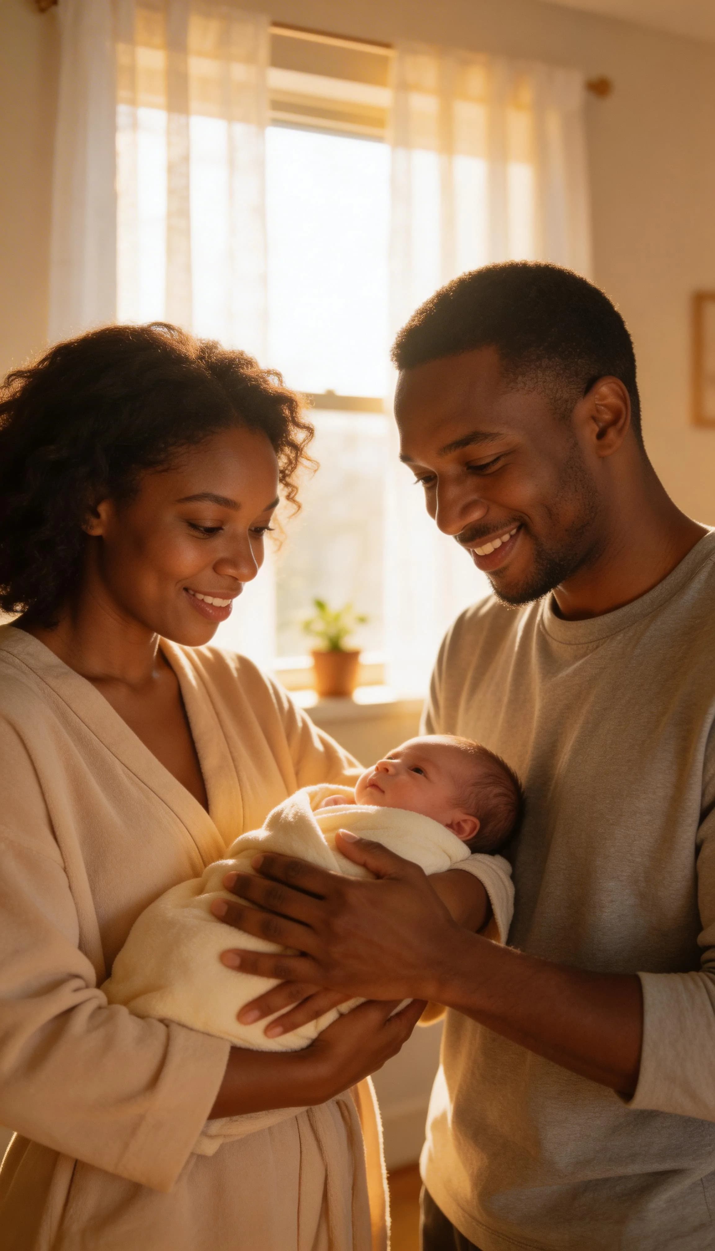 Happy parents with baby 13