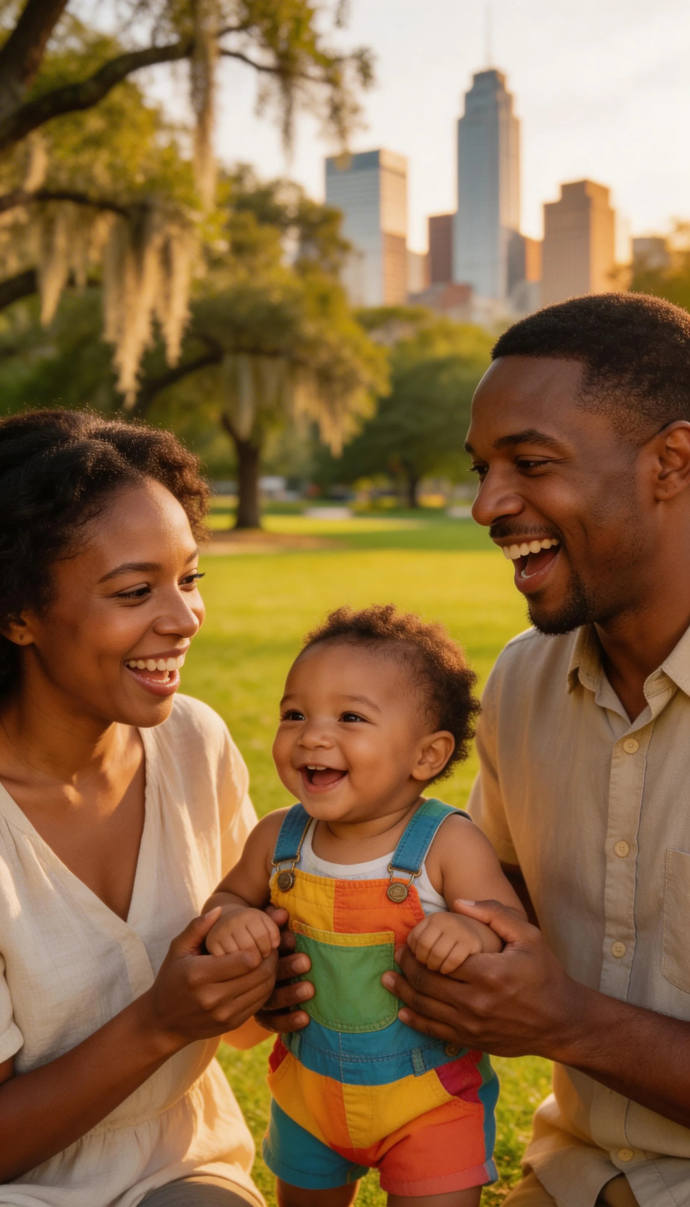 Happy parents with baby 14