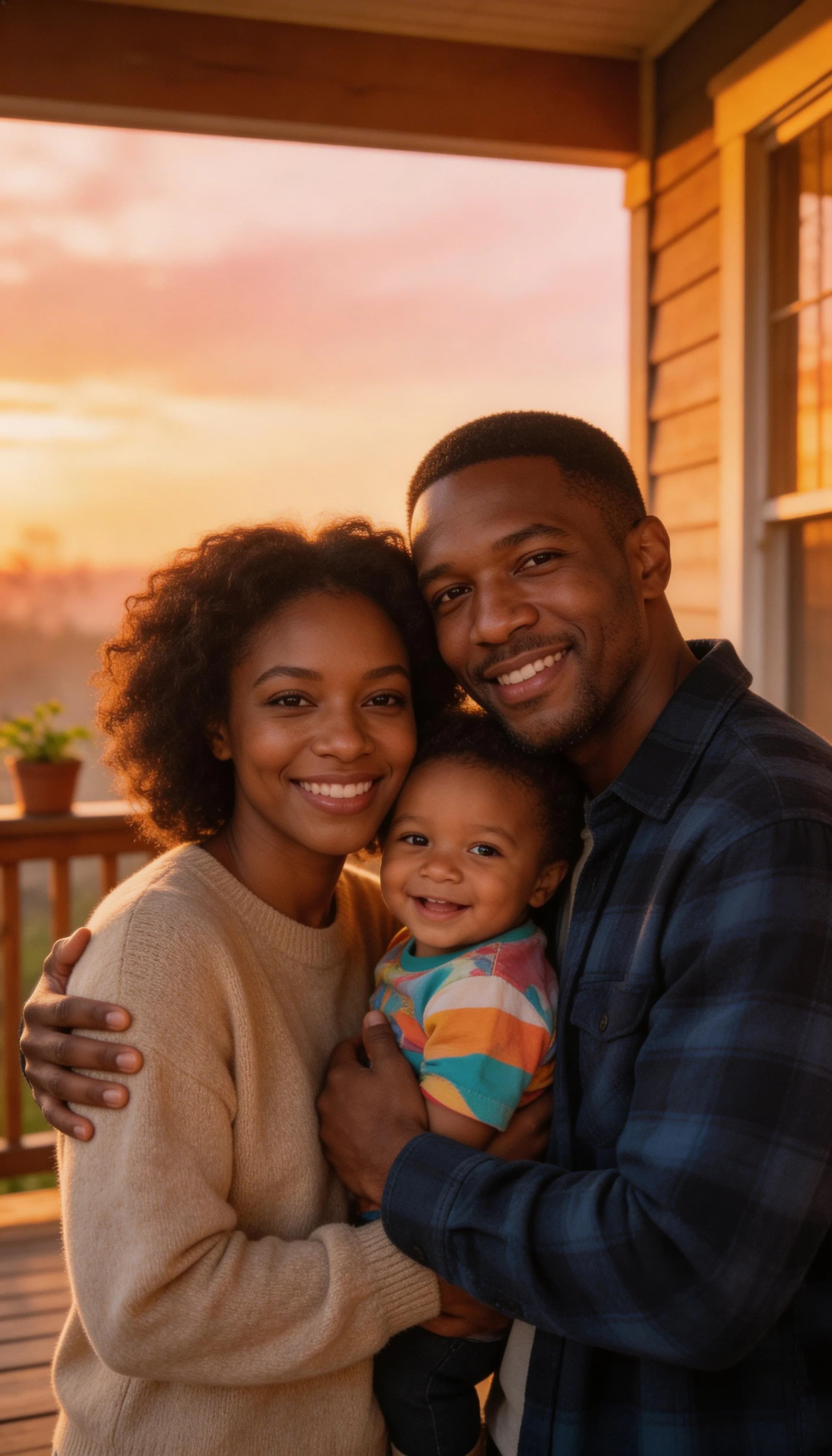 Happy parents with baby 16