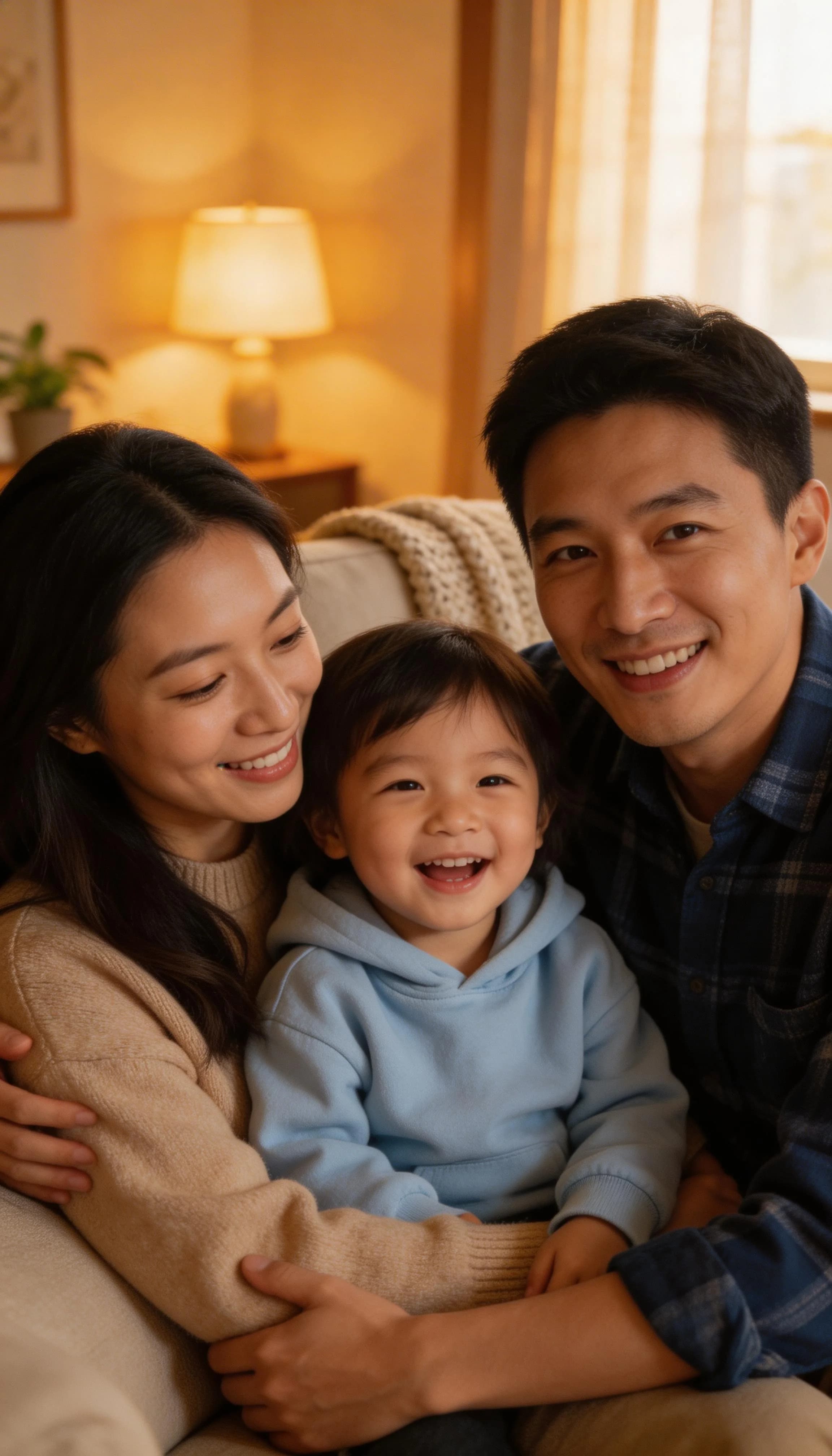 Happy parents with baby 20