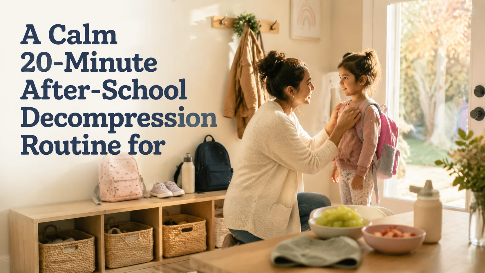 A Calm 20-Minute After‑School Decompression Routine for Preschool cover image for a preschool kindergarten article on BabyNames GO