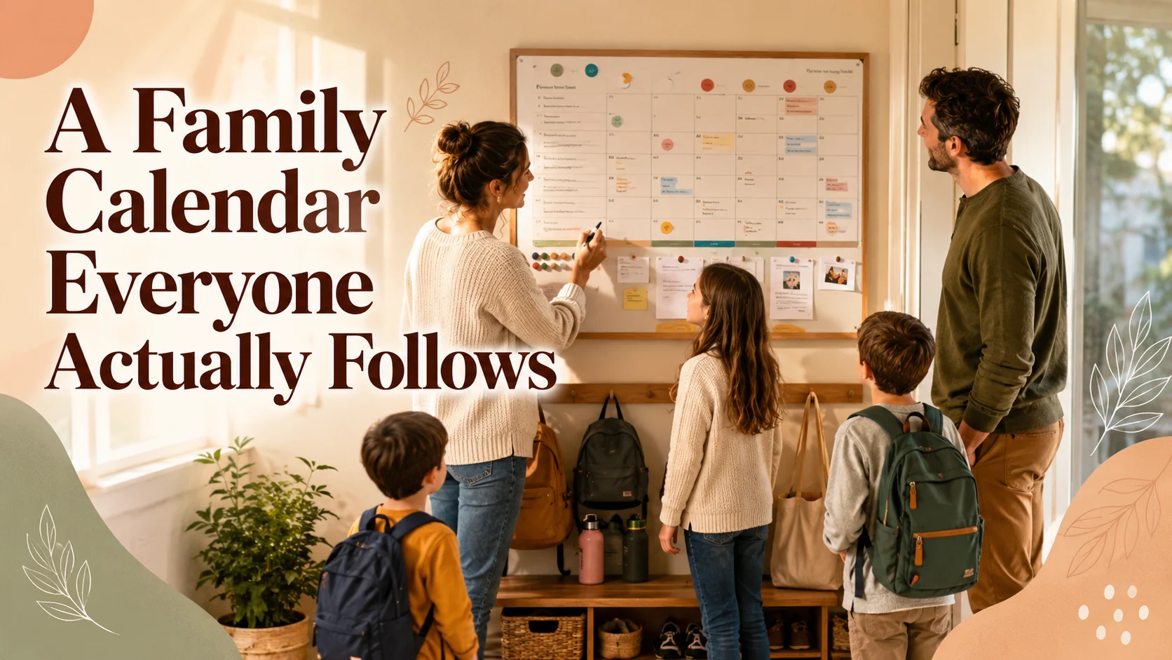 A Family Calendar Everyone Actually Follows: A Practical System cover image for a family routines article on BabyNames GO