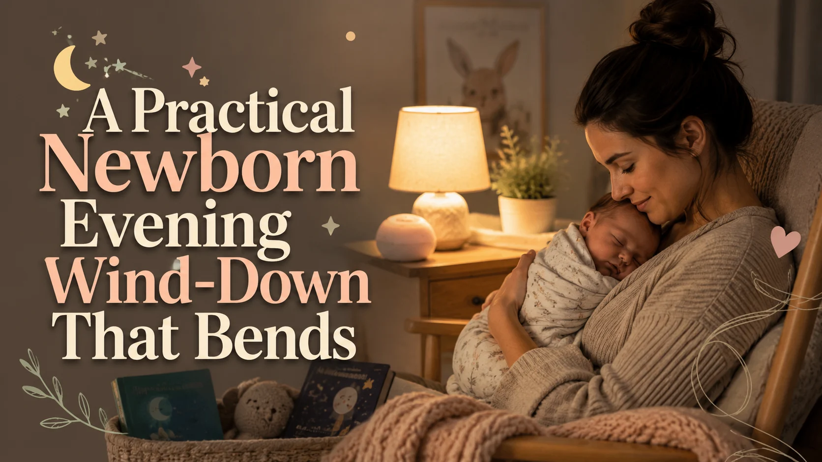 A Practical Newborn Evening Wind‑Down That Bends to Real Life cover image for a sleep routines article on BabyNames GO