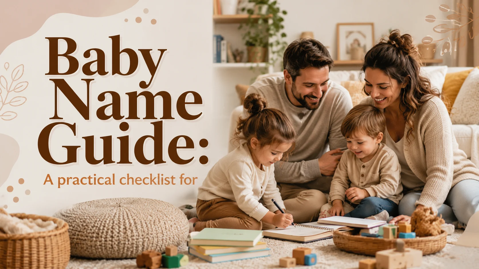 Baby Name Guide: A practical checklist for adding a new baby name cover image for a family fit article on BabyNames GO