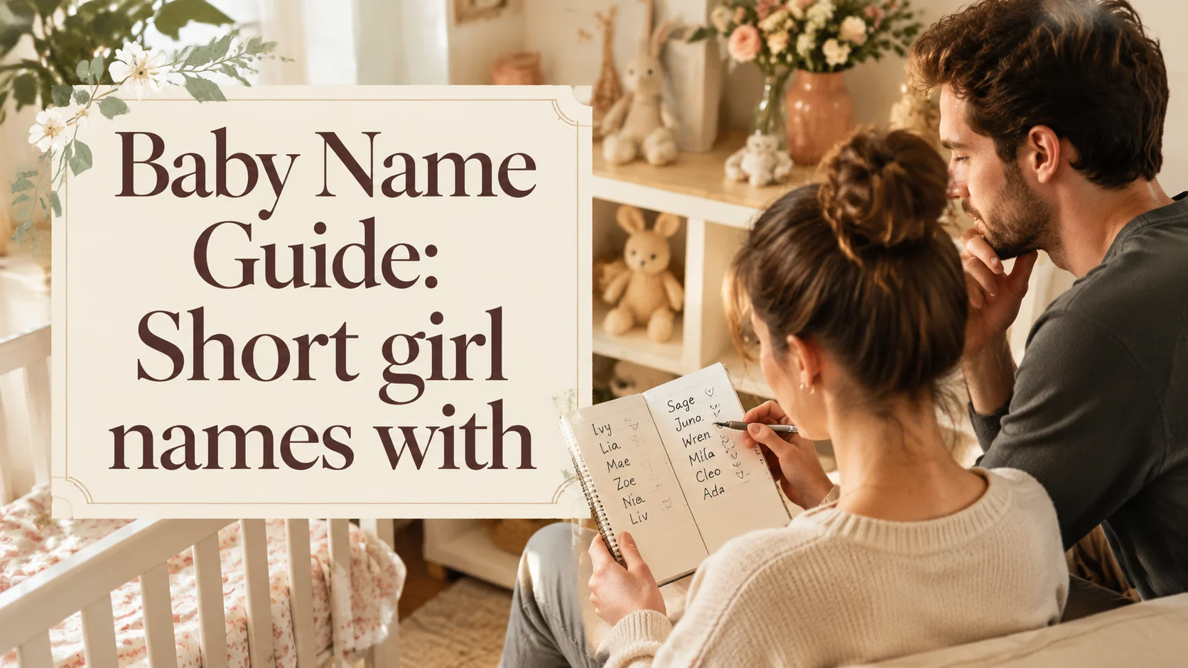 Baby Name Guide: Short girl names with strong sounds for families cover image for a girl names article on BabyNames GO