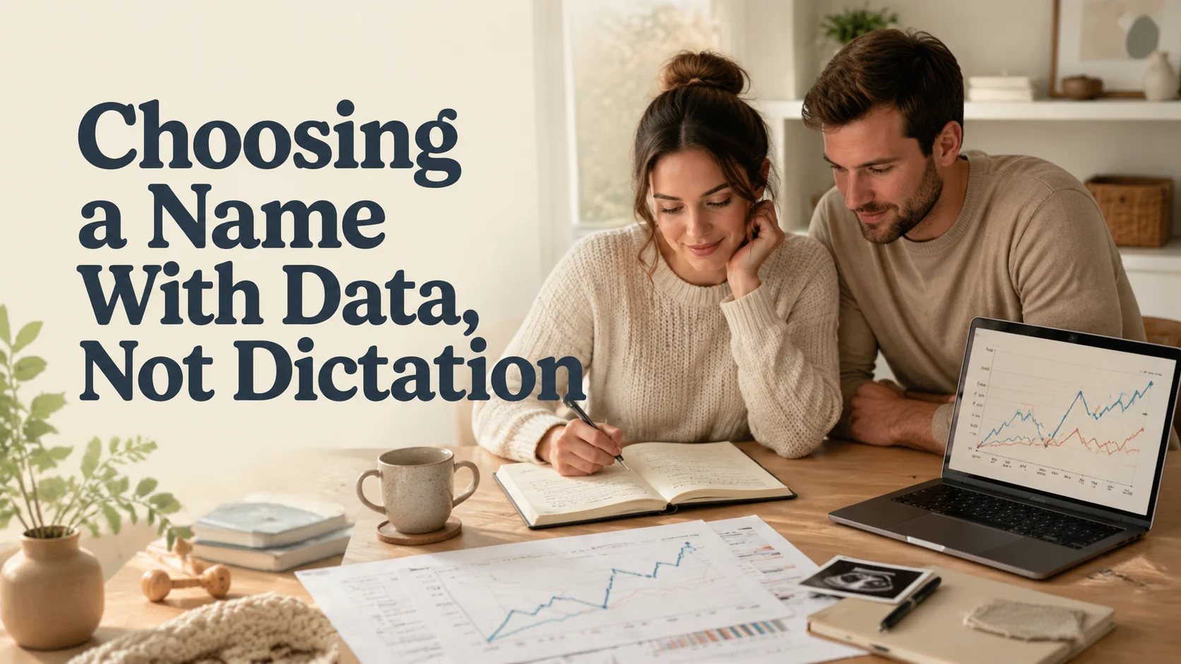 Choosing a Name With Data, Not Dictation: How to Use SSA Popularity cover image for a trends 2026 article on BabyNames GO
