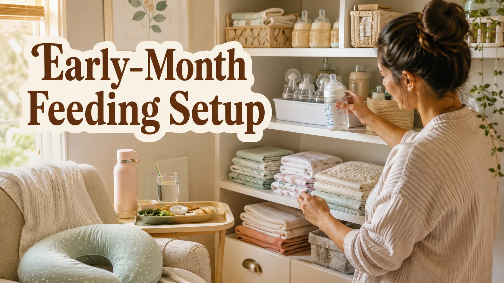 Early-Month Feeding Setup: A Minimal, Practical Plan for the First cover image for a feeding routines article on BabyNames GO