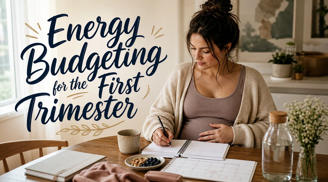 Energy Budgeting for the First Trimester: A Practical Workday and cover image for a pregnancy first trimester article on BabyNames GO