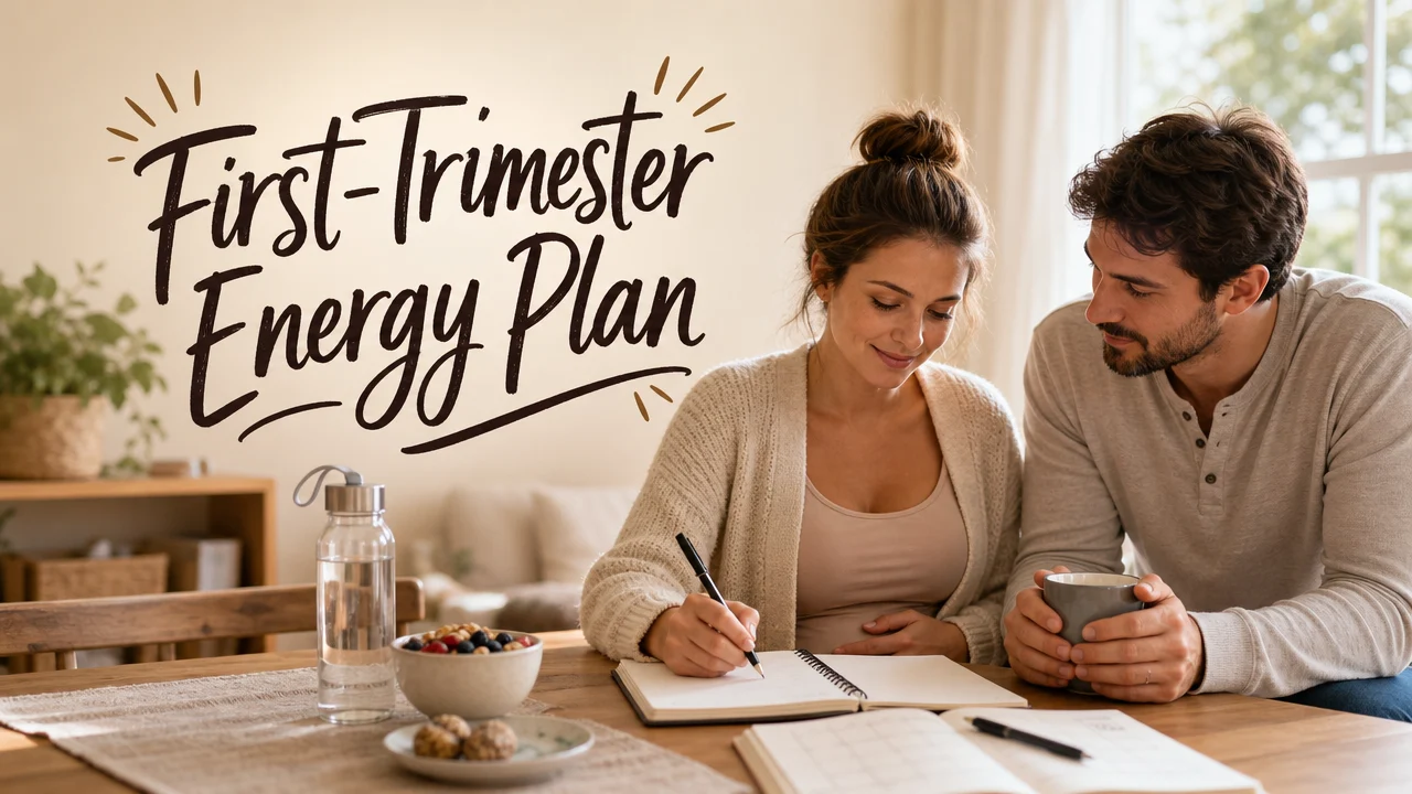 First-Trimester Energy Plan: Practical Moves for Workdays, Errands cover image for a pregnancy first trimester article on BabyNames GO