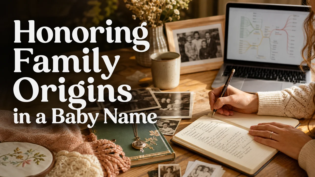 Honoring Family Origins in a Baby Name While Keeping Everyday Useable cover image for a origin meaning article on BabyNames GO