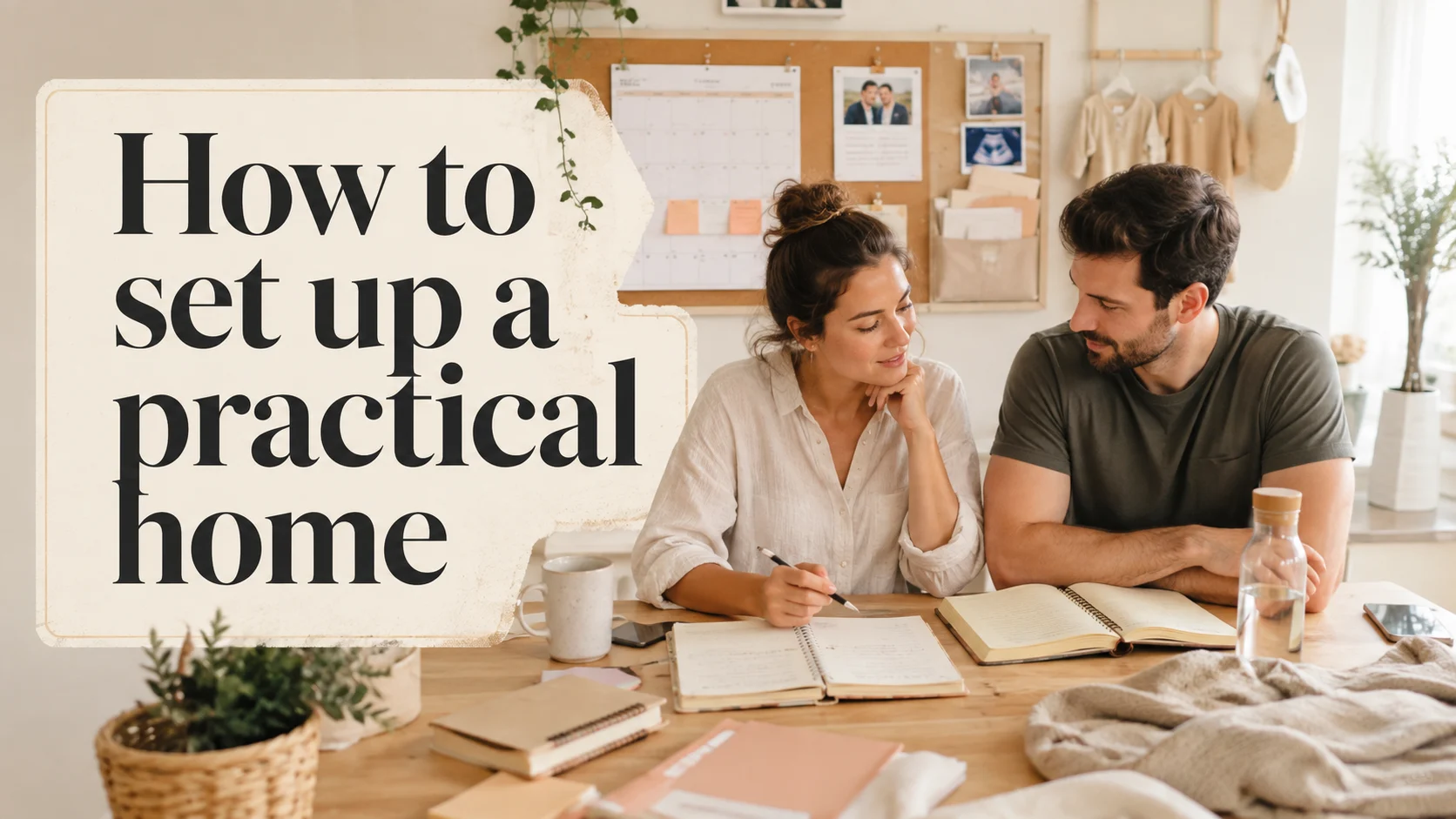 How to set up a practical home command center before pregnancy cover image for a pregnancy prep article on BabyNames GO