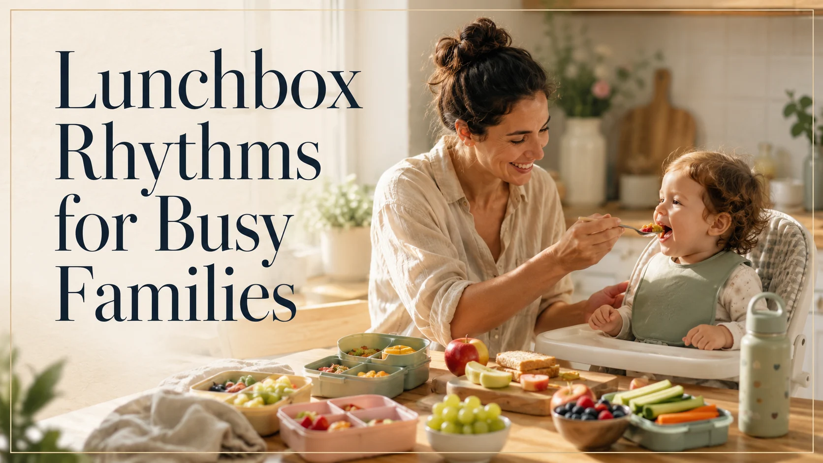 Lunchbox Rhythms for Busy Families: Keep Sundays Free and Lunches cover image for a feeding nutrition article on BabyNames GO