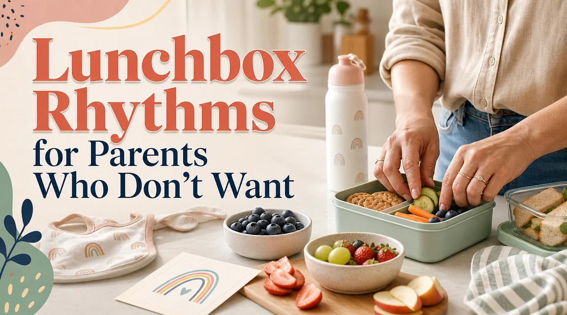 Lunchbox Rhythms for Parents Who Don't Want Sunday to Become a Project cover image for a feeding nutrition article on BabyNames GO