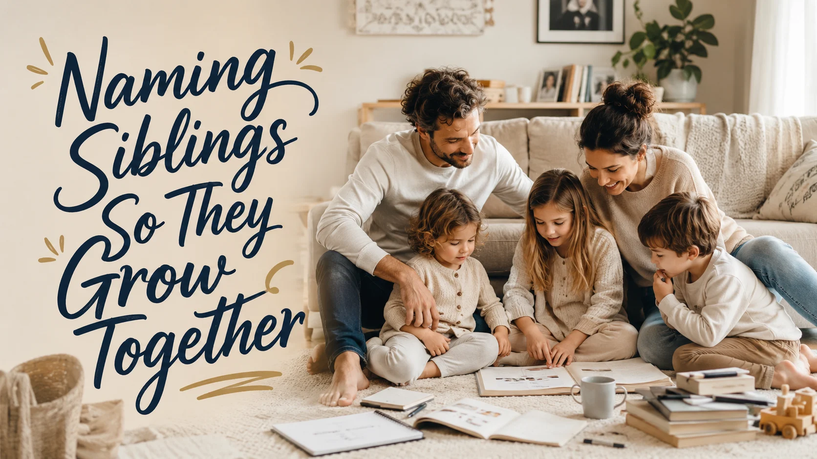 Naming Siblings So They Grow Together: Preventing Clever Patterns cover image for a family fit article on BabyNames GO