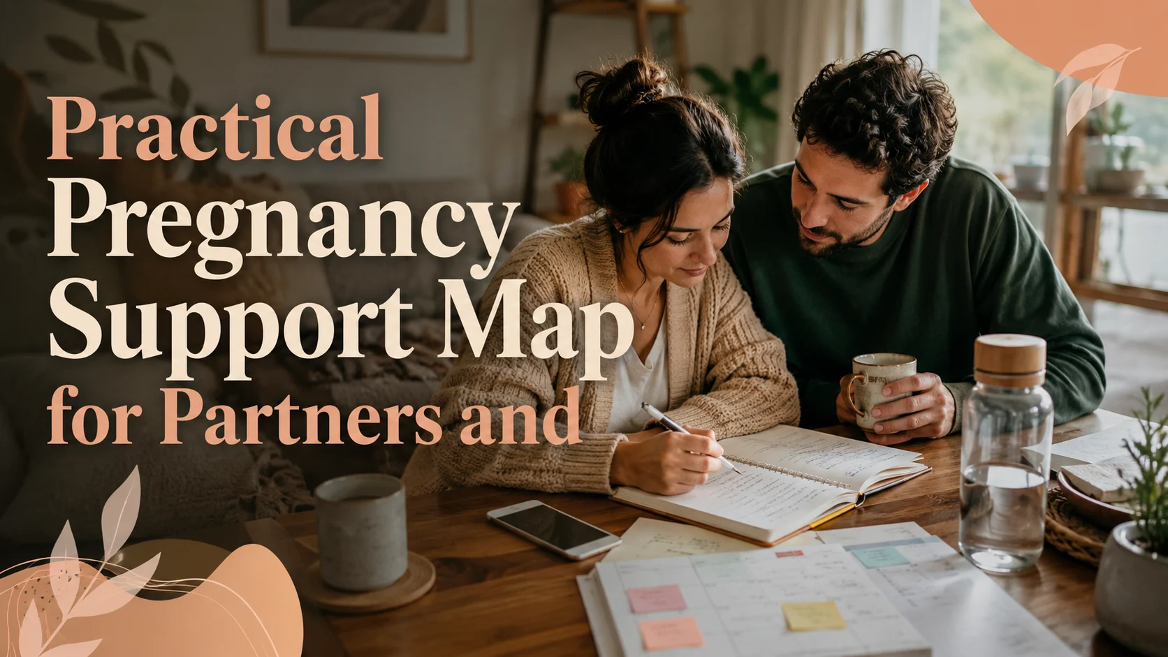 Practical Pregnancy Support Map for Partners and Relatives: Clear cover image for a pregnancy prep article on BabyNames GO