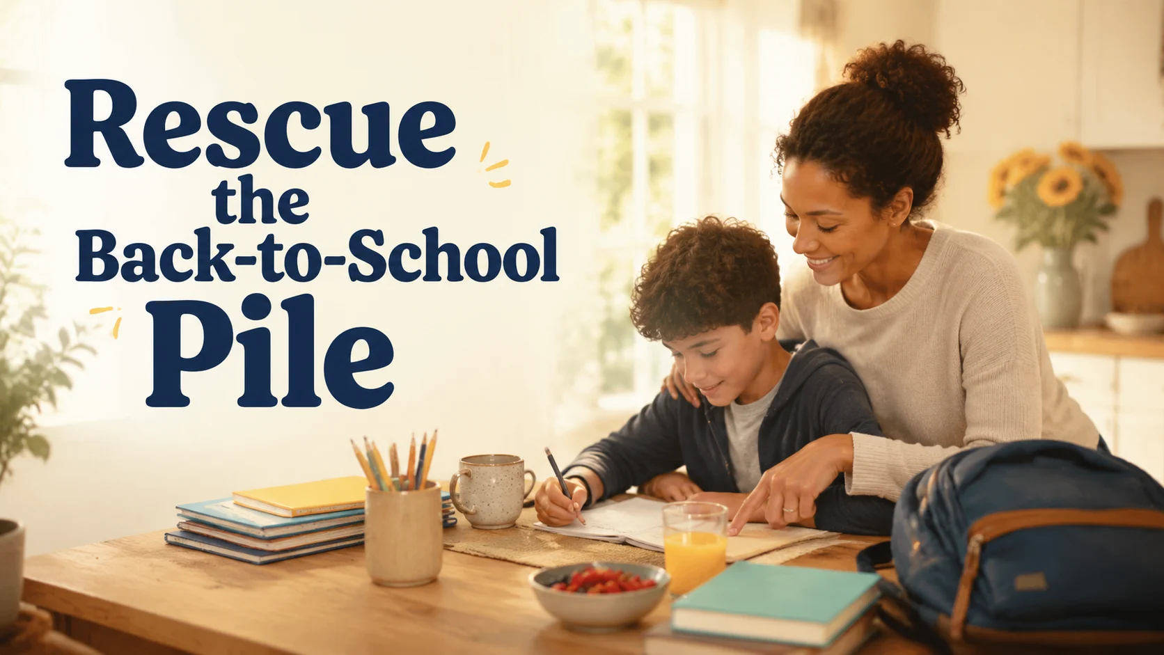 Rescue the Back-to-School Pile: A Practical After‑School Paperwork cover image for a school routines article on BabyNames GO