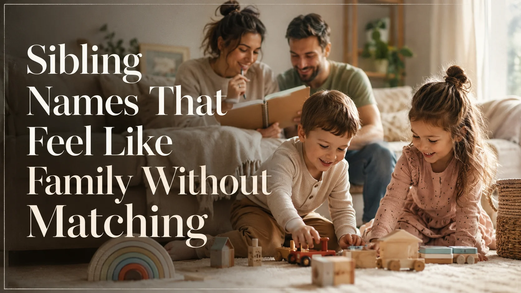 Sibling Names That Feel Like Family Without Matching: A Practical cover image for a family fit article on BabyNames GO