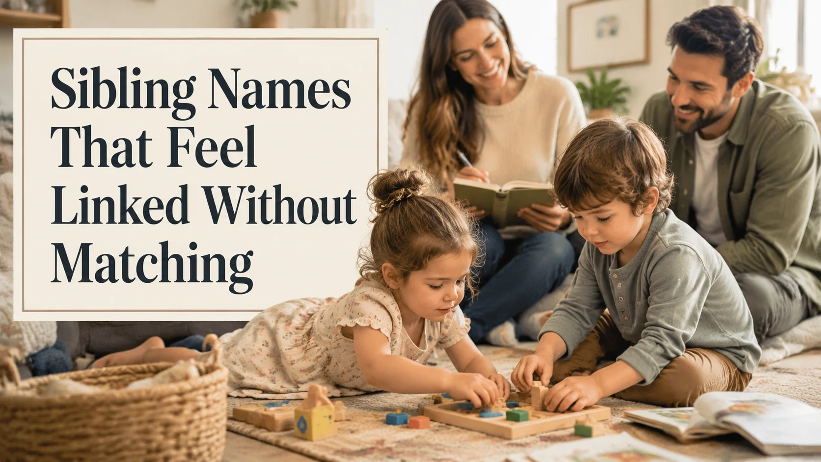 Sibling Names That Feel Linked Without Matching: Practical Strategi cover image for a family fit article on BabyNames GO