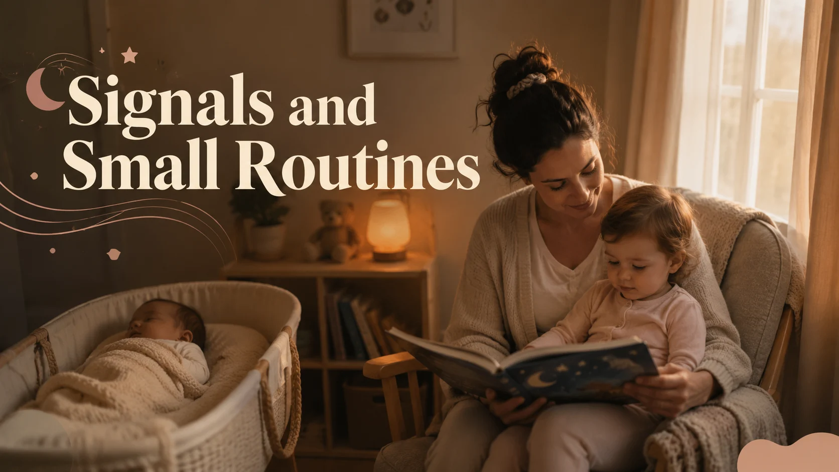 Signals and Small Routines: Practical Nap-Transition Cues to Smooth cover image for a sleep routines article on BabyNames GO