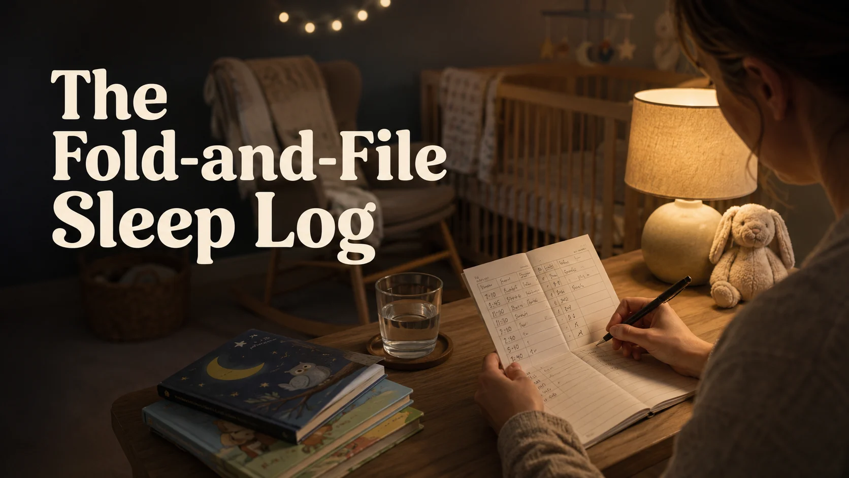 The Fold-and-File Sleep Log: A Minimal Paper Routine for New Parents cover image for a sleep routines article on BabyNames GO