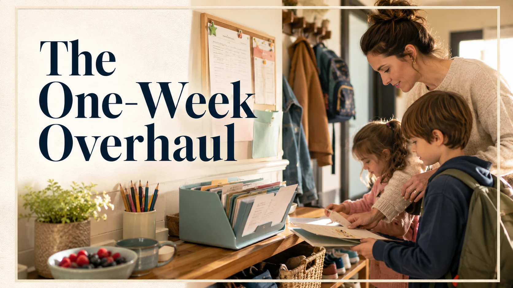 The One-Week Overhaul: A Practical After-School Paperwork System cover image for a school routines article on BabyNames GO