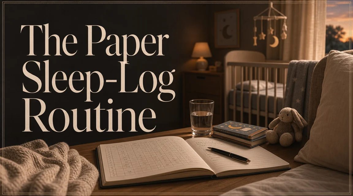 The Paper Sleep-Log Routine: A Simple, App-Free System New Parents cover image for a sleep routines article on BabyNames GO