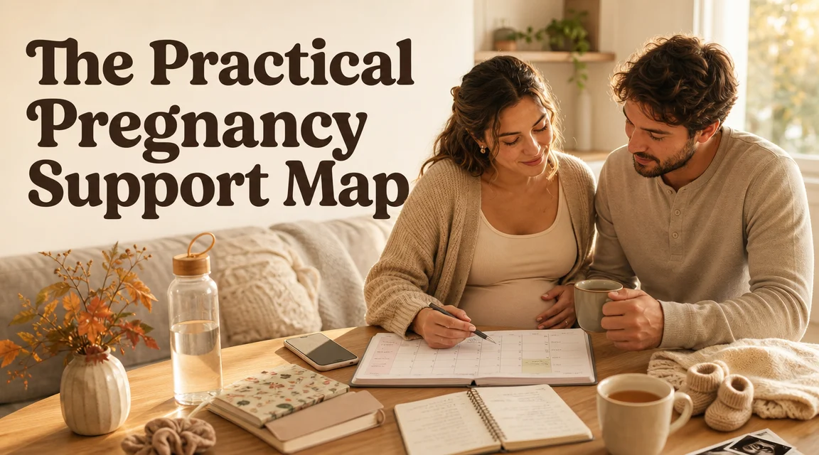 The Practical Pregnancy Support Map: Clear Roles and Tasks for Part cover image for a pregnancy prep article on BabyNames GO