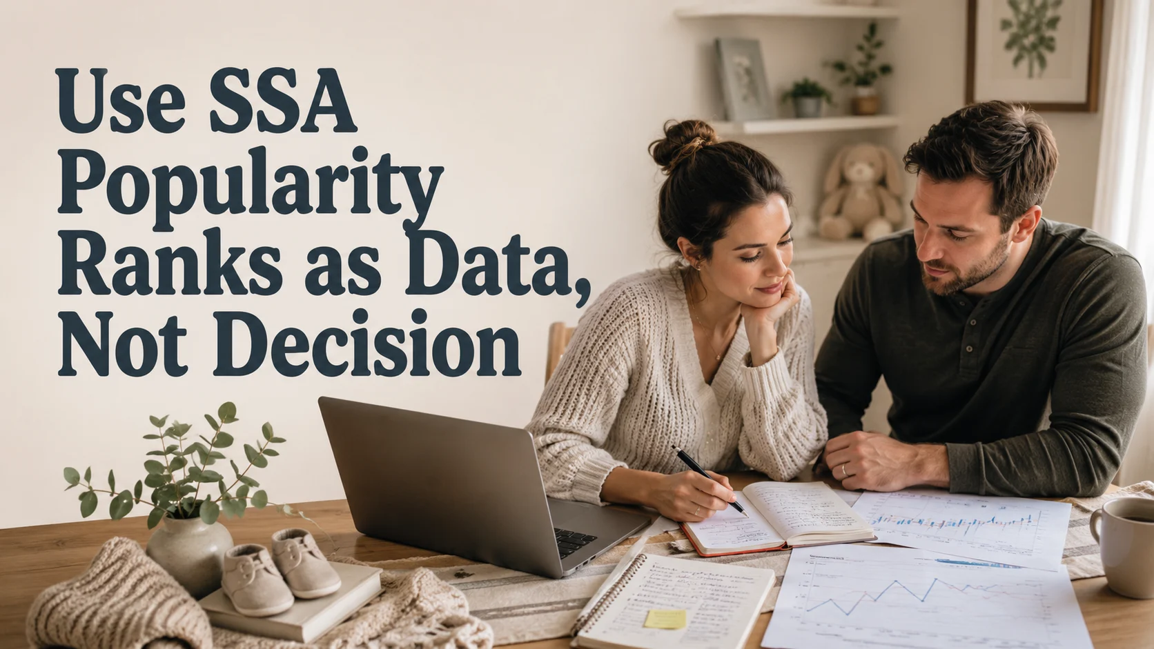 Use SSA Popularity Ranks as Data, Not Decision: A Practical Guide cover image for a trends 2026 article on BabyNames GO
