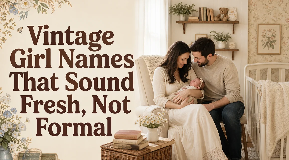Vintage Girl Names That Sound Fresh, Not Formal: A Practical Guide cover image for a girl names article on BabyNames GO