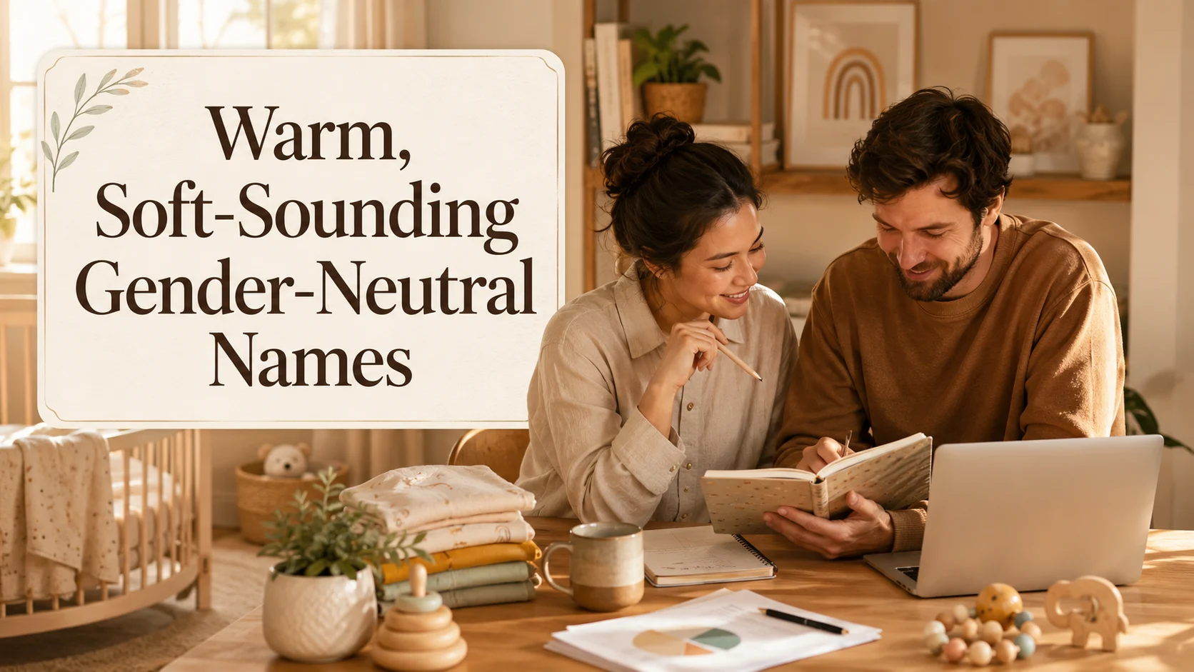 Warm, Soft-Sounding Gender-Neutral Names: A Practical Guide for cover image for a gender neutral article on BabyNames GO